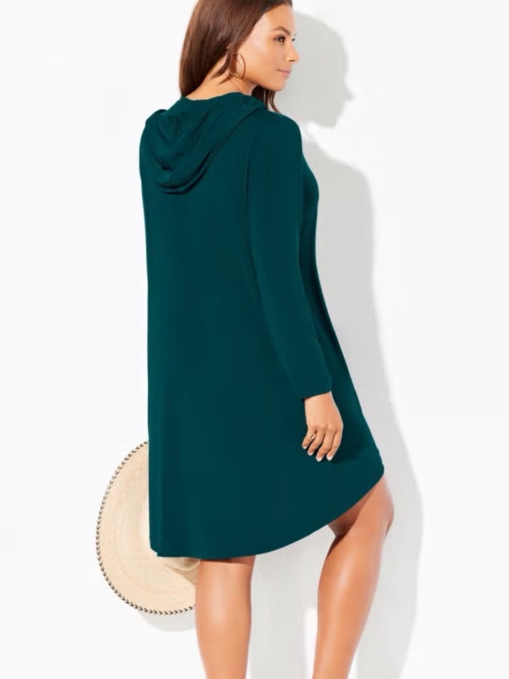 NWT Swimsuits For All Coverup Dress Plus Size 18 20 1X Hoodie Pack & Go - Picture 4 of 5
